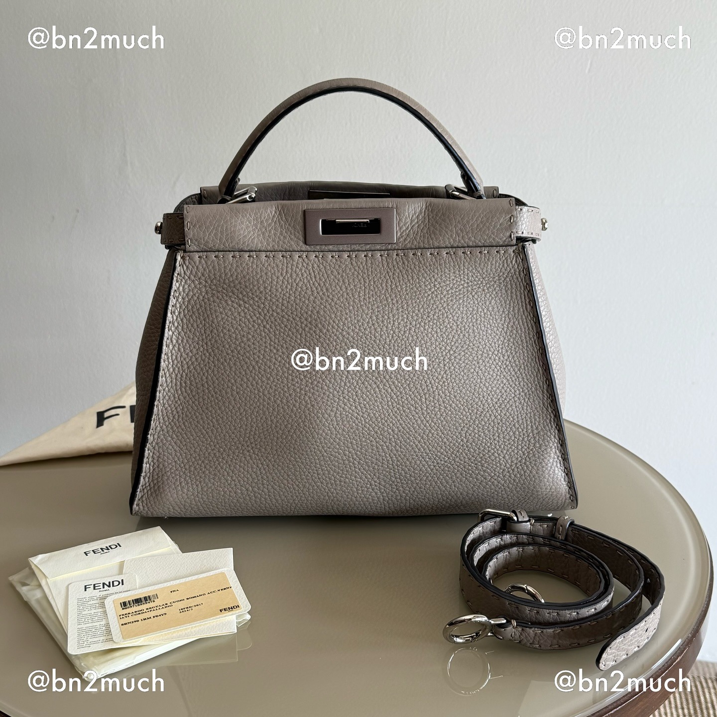 FENDI Peekaboo Regular Corda and Palladio