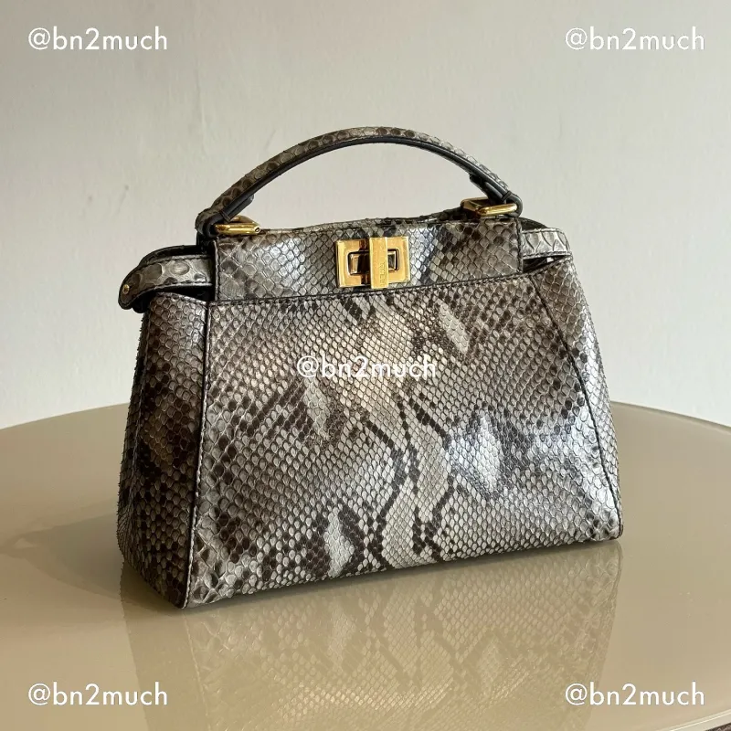 FENDI Mini Peekaboo Python 2018