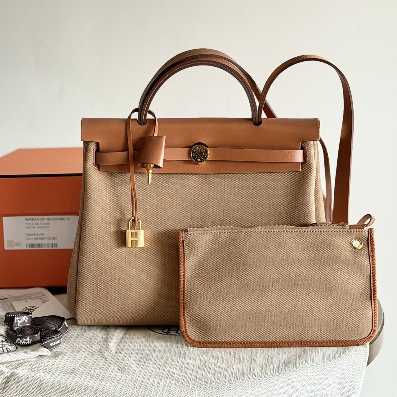 HERMÈS Herbag Zip 31 Stamp U 2022