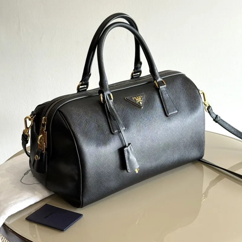 PRADA Saffiano Lux Boston Bag size 33