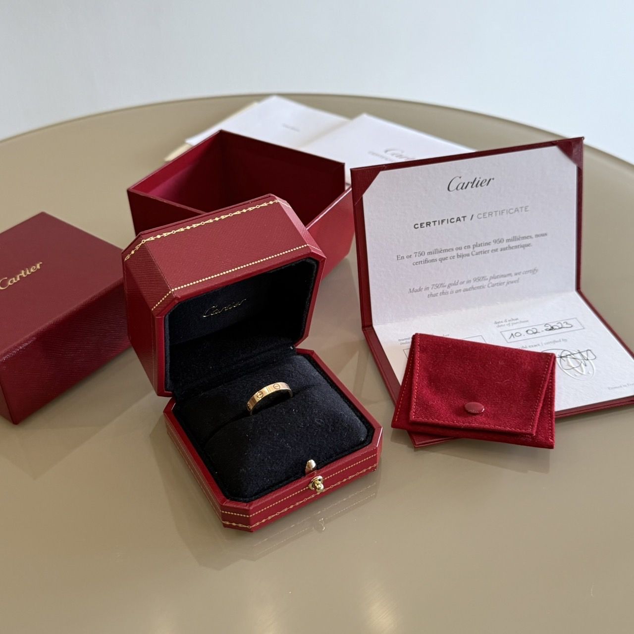 Cartier Love Ring Pink gold Size 56 ปี 2023