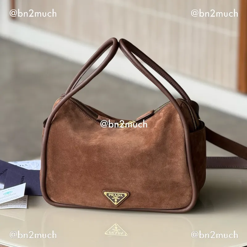 PRADA Darling suede hand bag