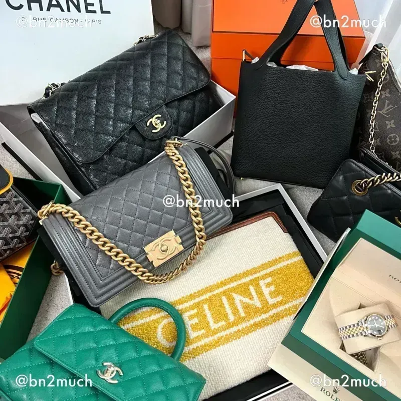 Designer bags Louis Vuitton Hermès Chanel authentic 100%